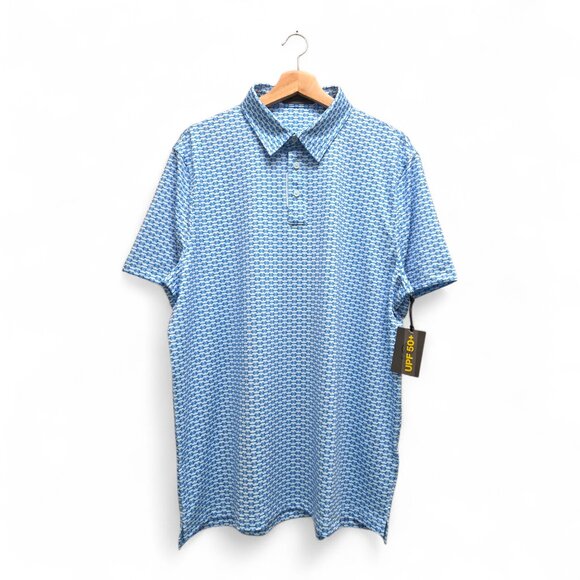 G/Fore Men’s G Link Tech Jersey Golf Polo Shirt XL Multicolor Performance NWT - Picture 1 of 2